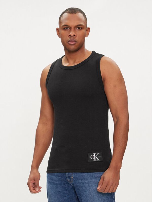 Calvin Klein Jeans Calvin Klein Jeans Tank top Badge J30J325220 Crna Slim Fit