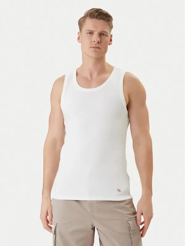 Calvin Klein Jeans Calvin Klein Jeans Tank top LV04RF272G Bijela Regular Fit