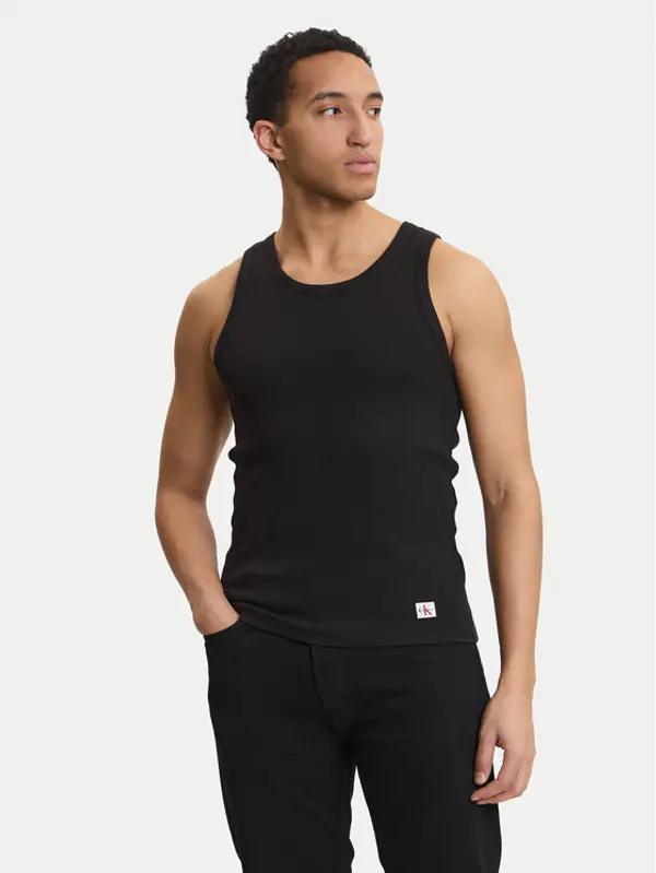 Calvin Klein Jeans Calvin Klein Jeans Tank top Terry LV04RF272G Crna Regular Fit