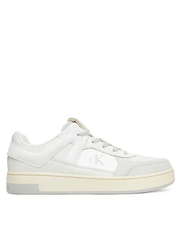 Calvin Klein Jeans Calvin Klein Jeans Tenisice Basket Cup Low Laceup Lth Mix YM0YM01308 Bijela