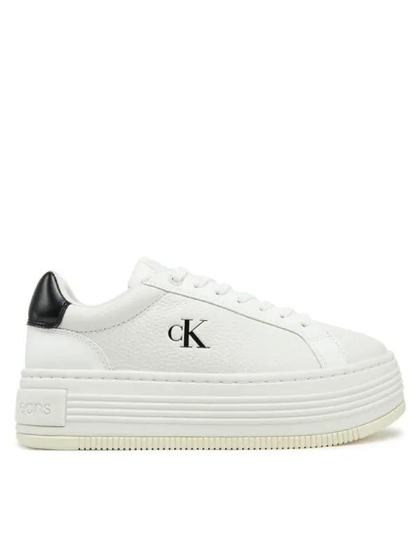 Calvin Klein Jeans Calvin Klein Jeans Tenisice Bold Flatf Low Lace Mg YW0YW01766 Bijela