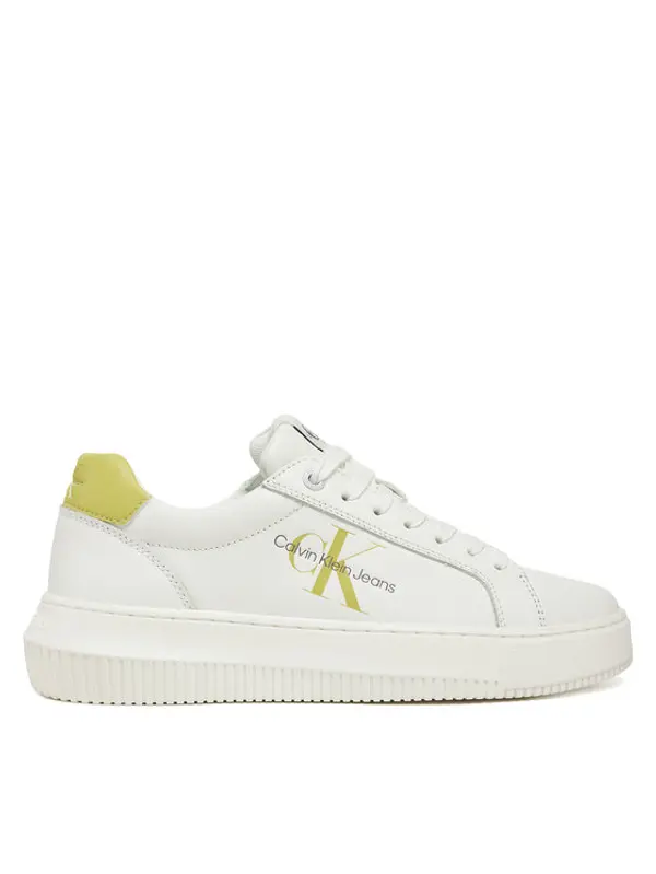 Calvin Klein Jeans Calvin Klein Jeans Tenisice Chunky Cupsole Laceup Mon Lth YW0YW00823 Bijela