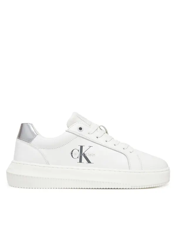 Calvin Klein Jeans Calvin Klein Jeans Tenisice Chunky Cupsole Lth Silver YW0YW01876 Bijela