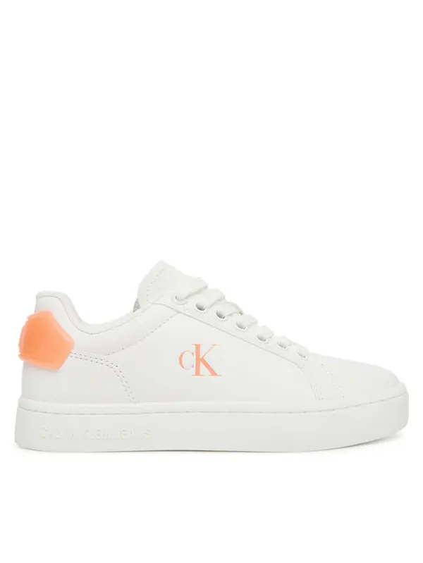 Calvin Klein Jeans Calvin Klein Jeans Tenisice Classic Cupsole Ru Patch Lth Wn YW0YW01845 Bijela