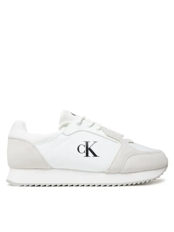 Calvin Klein Jeans Calvin Klein Jeans Tenisice Retro Runner Sock Lace Up Ny-Su YM0YM01326 Bijela