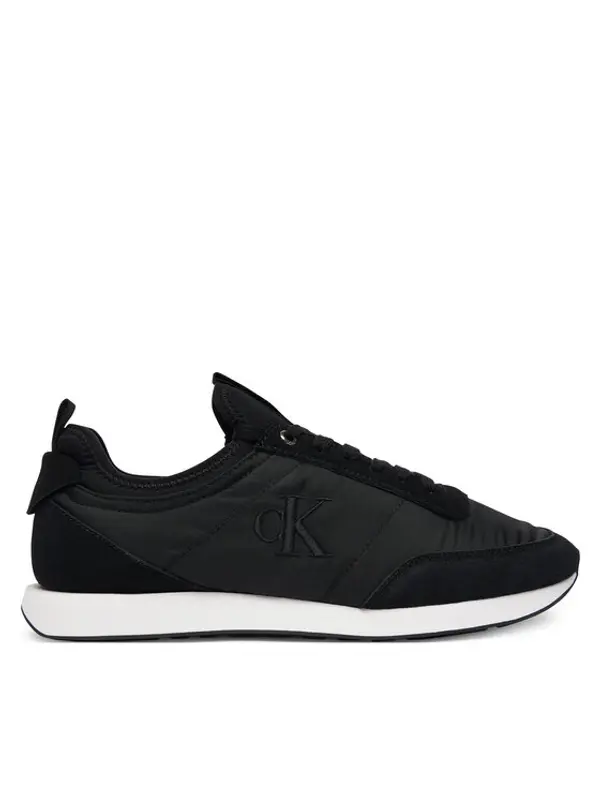 Calvin Klein Jeans Calvin Klein Jeans Tenisice Retro Runner Sock Laceup Mix YM0YM01414 Crna