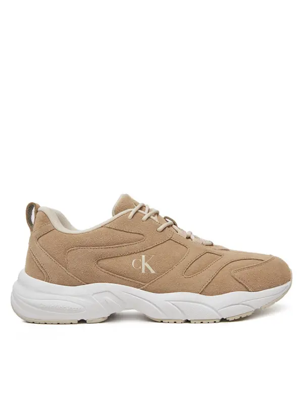 Calvin Klein Jeans Calvin Klein Jeans Tenisice Retro Tennis Low Mg Mix Media YM0YM01171 Bež