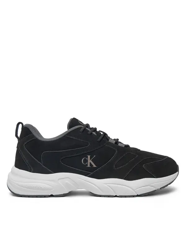 Calvin Klein Jeans Calvin Klein Jeans Tenisice Retro Tennis Low Mg Mix Media YM0YM01171 Crna