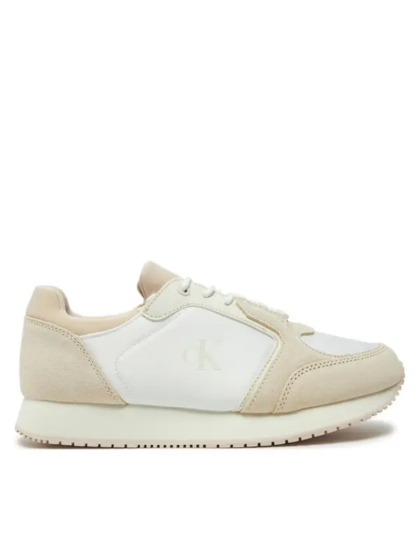 Calvin Klein Jeans Calvin Klein Jeans Tenisice Runner Laceup Low Mg Media YW0YW01644 Écru