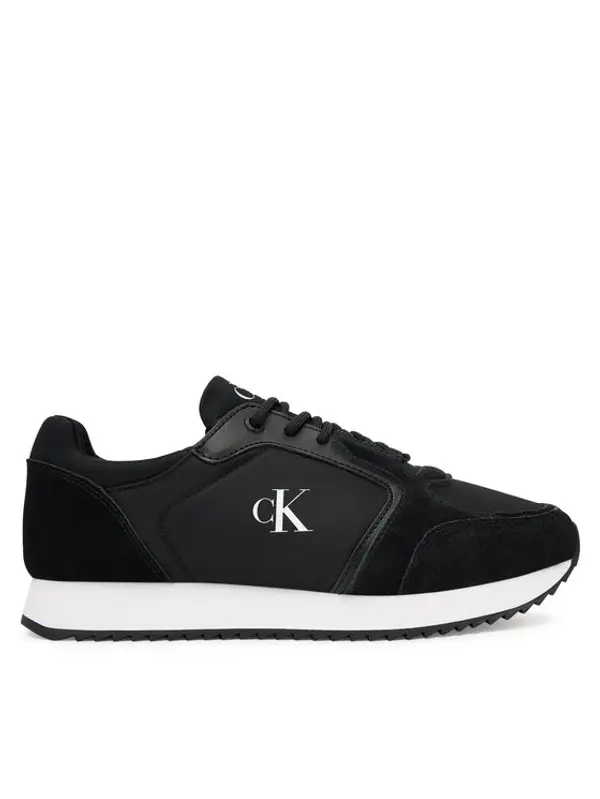 Calvin Klein Jeans Calvin Klein Jeans Tenisice Runner Laceup Sock Mg Nylon Mix YW0YW01644 Crna