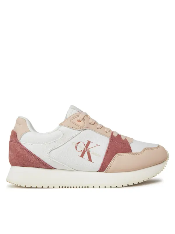 Calvin Klein Jeans Calvin Klein Jeans Tenisice Runner Low Lace Mix Ml Btw YW0YW01436 Bijela