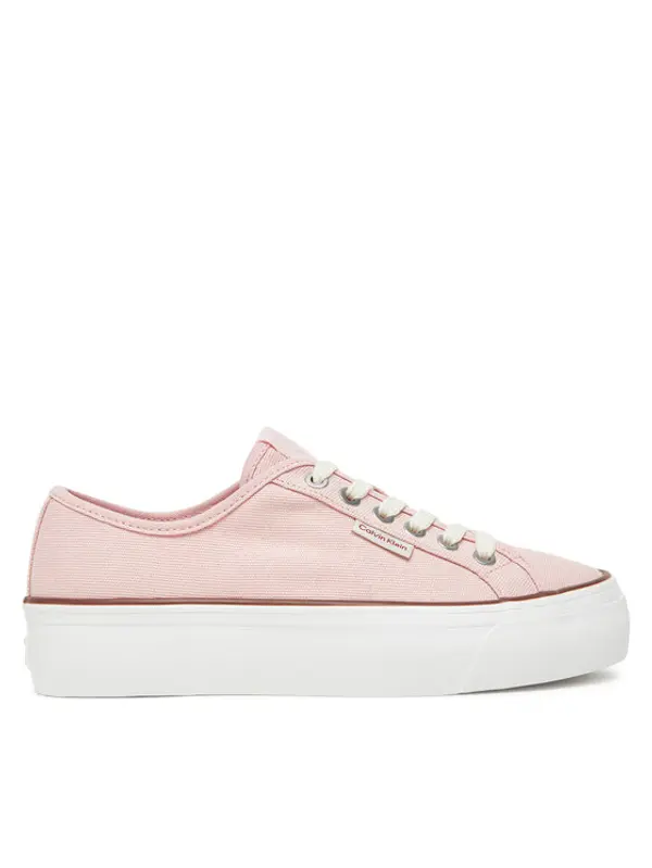 Calvin Klein Jeans Calvin Klein Jeans Tenisice Vulc Flatform Ctn Logo Tag YW0YW01838 Ružičasta