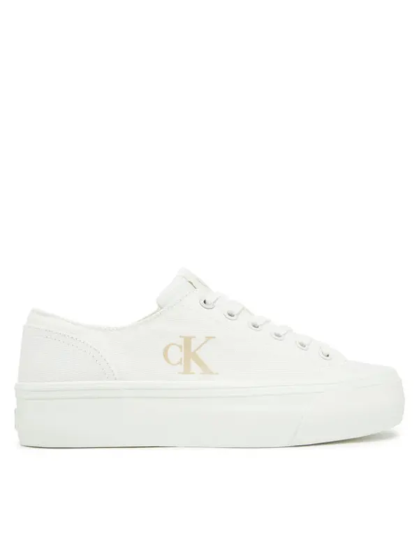 Calvin Klein Jeans Calvin Klein Jeans Tenisice Vulc Flatform Low Cv Mg YW0YW01763 Bijela