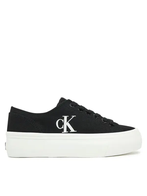 Calvin Klein Jeans Calvin Klein Jeans Tenisice Vulc Flatform Low Cv Mg YW0YW01763 Crna