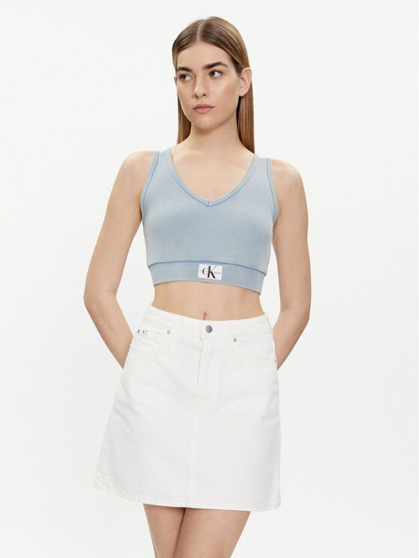 Calvin Klein Jeans Calvin Klein Jeans Top J20J223109 Svijetloplava Slim Fit