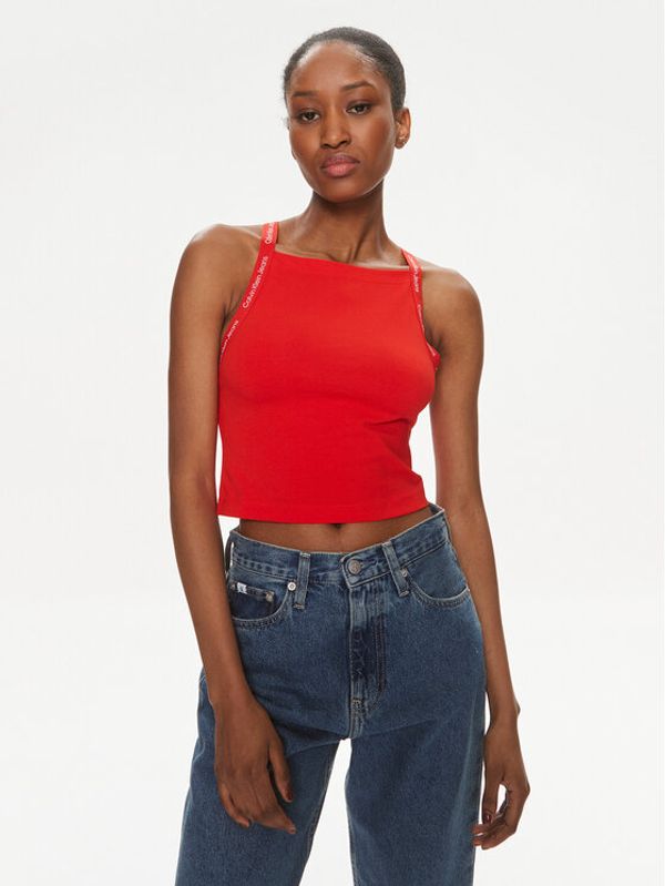 Calvin Klein Jeans Calvin Klein Jeans Top Logo J20J223110 Crvena Slim Fit