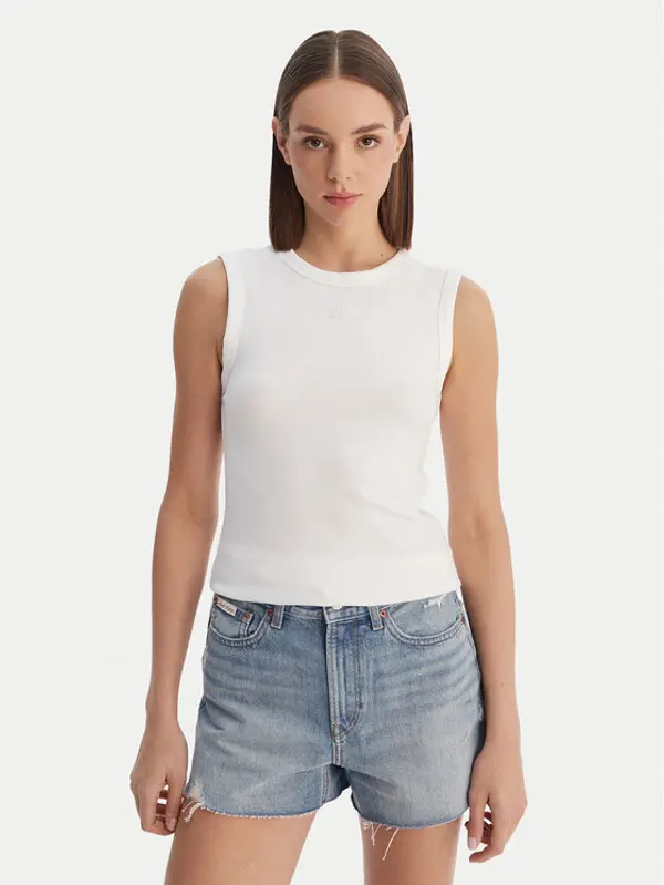 Calvin Klein Jeans Calvin Klein Jeans Top LV047B265G Bijela Slim Fit