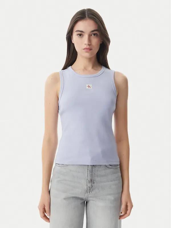 Calvin Klein Jeans Calvin Klein Jeans Top LV047C201G Svijetlo plava Slim Fit