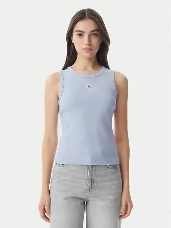 Calvin Klein Jeans Calvin Klein Jeans Top LV047C201G Svijetlo plava Slim Fit