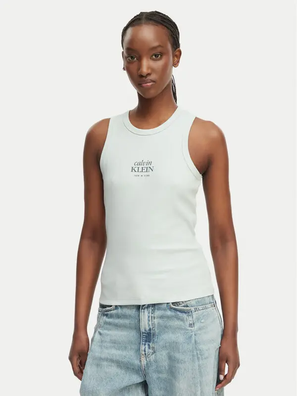 Calvin Klein Jeans Calvin Klein Jeans Top LV047F239G Svijetlo zelena Slim Fit