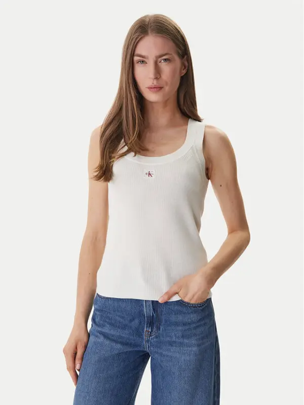 Calvin Klein Jeans Calvin Klein Jeans Top LV047F355G Bež Slim Fit