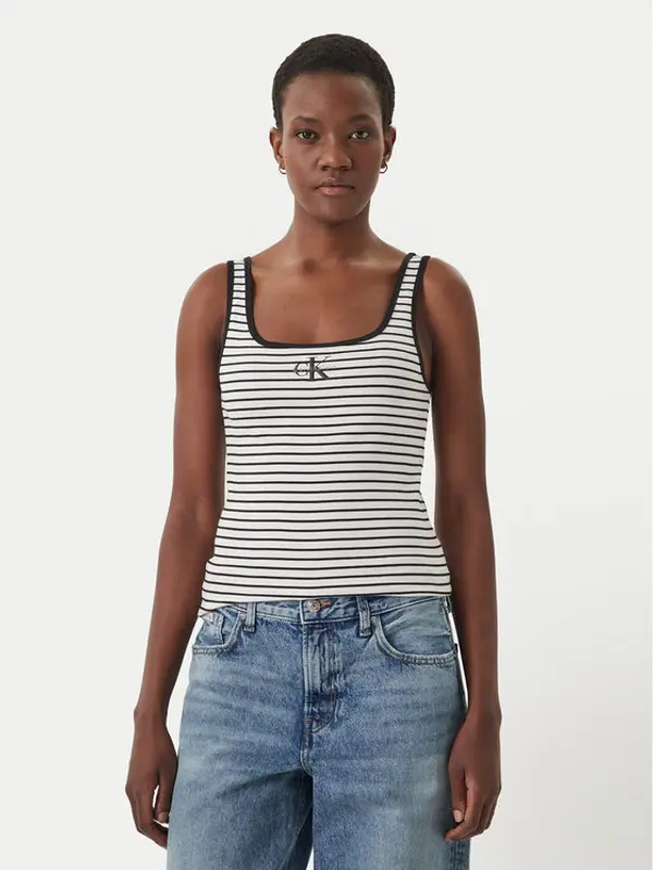 Calvin Klein Jeans Calvin Klein Jeans Top LV047F832G Crna Slim Fit