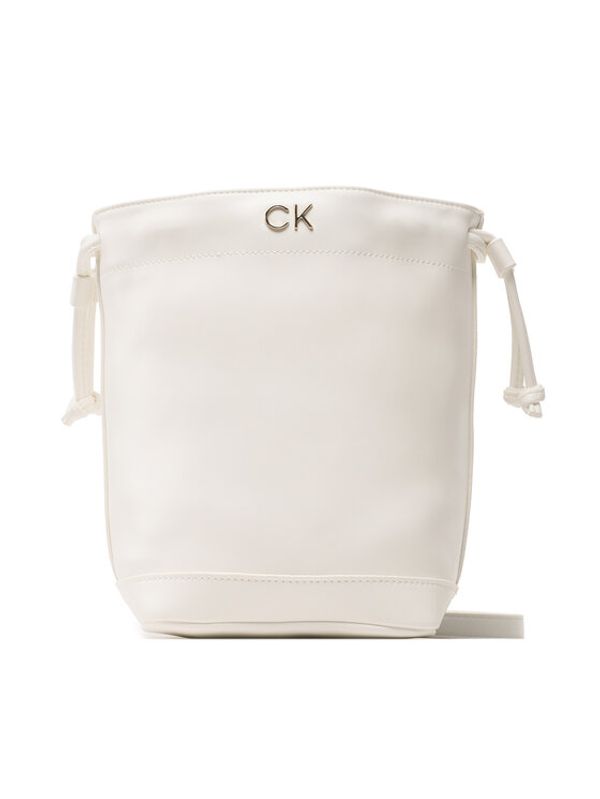 Calvin Klein Jeans Calvin Klein Jeans Torbica Re-Lock Drawstring Bag Mini K60K610450 Bijela
