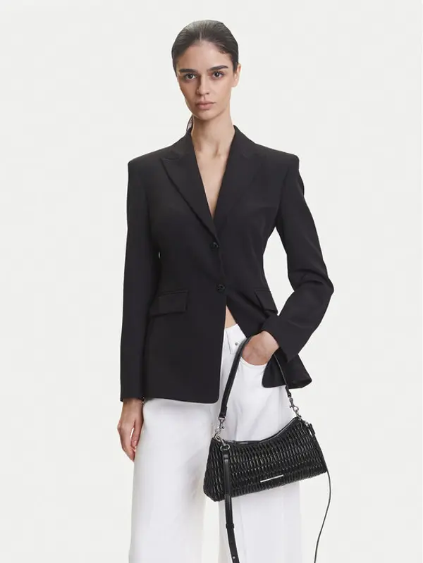Calvin Klein Jeans Calvin Klein Jeans Torbica Ruched Layla Shoulder Bag LV04K3088G Crna