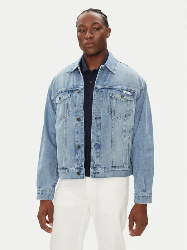 Calvin Klein Jeans Calvin Klein Jeans Traper jakna 90's Icon LV04RB794G Plava Regular Fit
