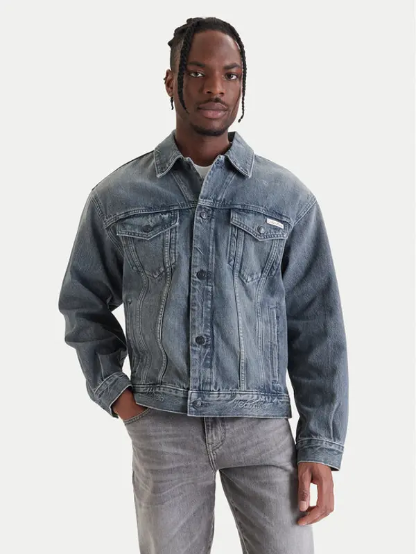 Calvin Klein Jeans Calvin Klein Jeans Traper jakna 90s LV04RF723G Siva Regular Fit