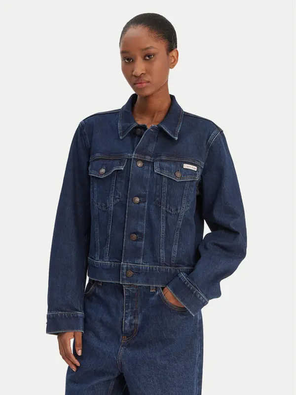Calvin Klein Jeans Calvin Klein Jeans Traper jakna Classic LV047E903G Tamnoplava Regular Fit