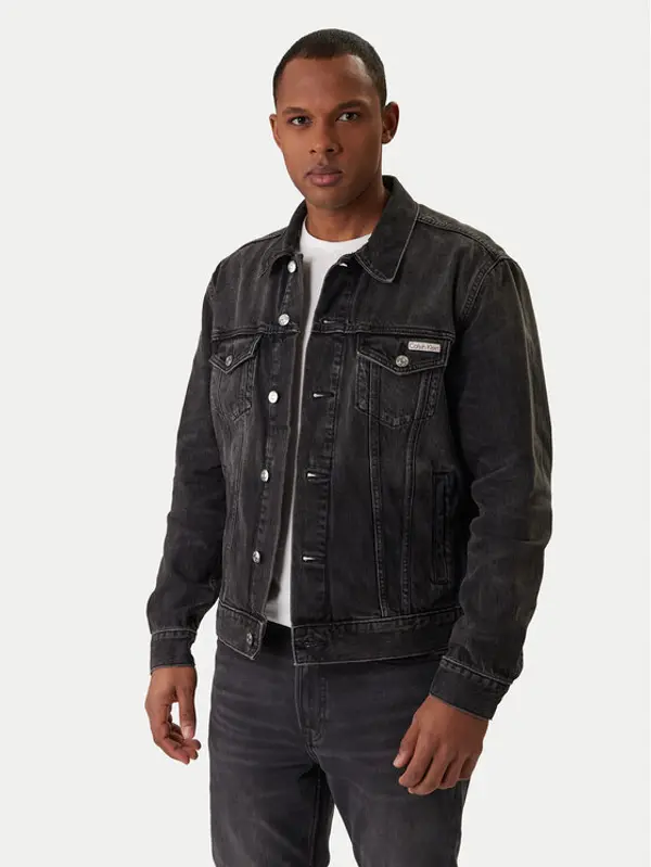 Calvin Klein Jeans Calvin Klein Jeans Traper jakna Classic LV04RE765G Crna Regular Fit