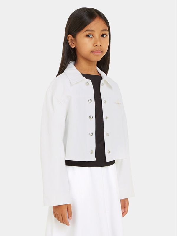 Calvin Klein Jeans Calvin Klein Jeans Traper jakna IG0IG02390 Bijela Regular Fit