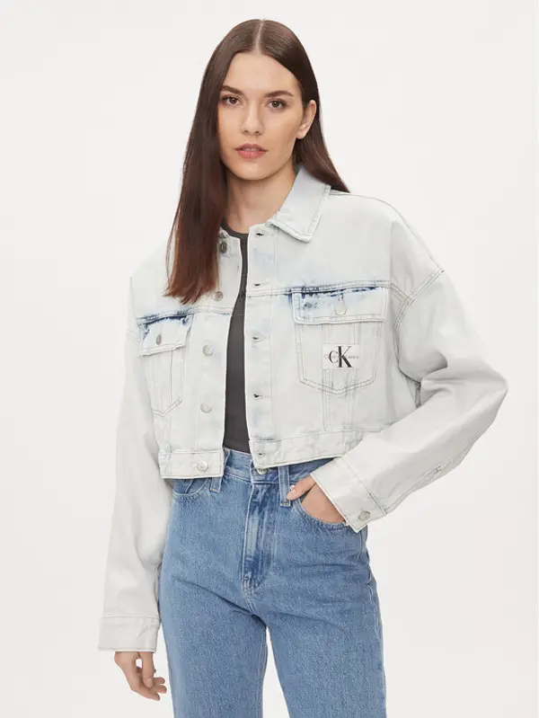 Calvin Klein Jeans Calvin Klein Jeans Traper jakna J20J222874 Plava Oversize