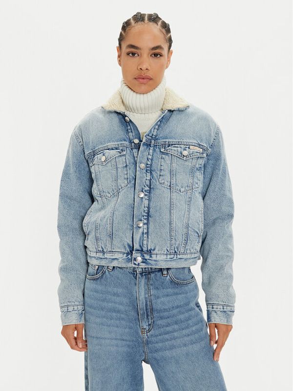 Calvin Klein Jeans Calvin Klein Jeans Traper jakna J20J224096 Plava Regular Fit