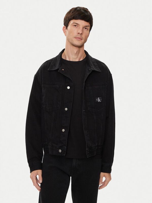 Calvin Klein Jeans Calvin Klein Jeans Traper jakna J30J325751 Crna Relaxed Fit