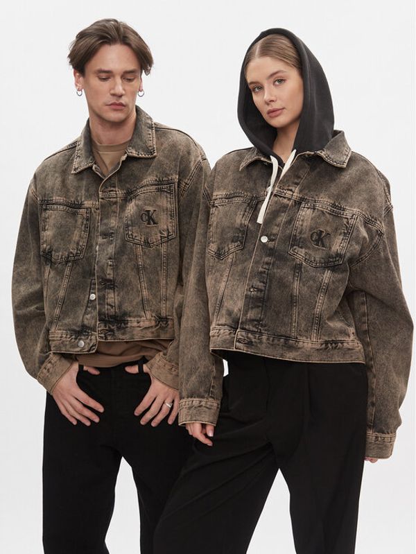 Calvin Klein Jeans Calvin Klein Jeans Traper jakna J40J400330 Smeđa Relaxed Fit