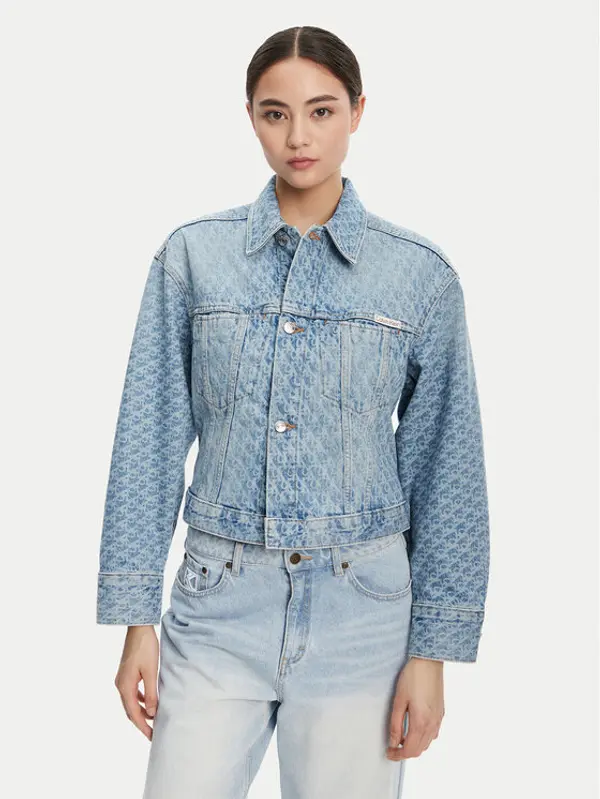 Calvin Klein Jeans Calvin Klein Jeans Traper jakna LV047C782G Plava Oversize