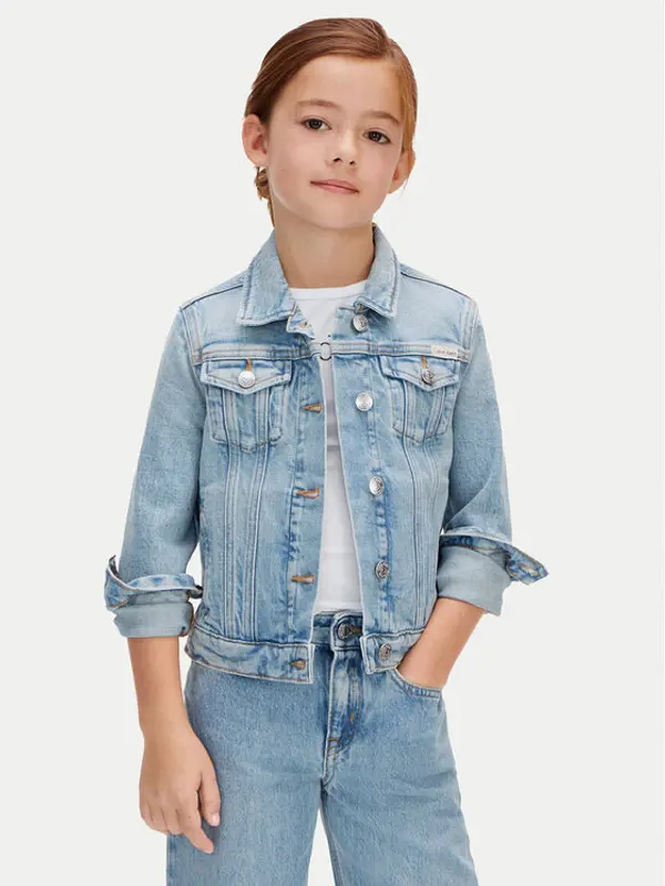 Calvin Klein Jeans Calvin Klein Jeans Traper jakna LVCKSJD00G Plava Regular Fit
