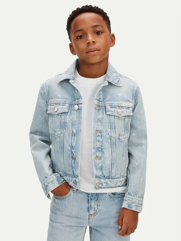 Calvin Klein Jeans Calvin Klein Jeans Traper jakna LVCKSJD02B Plava Regular Fit