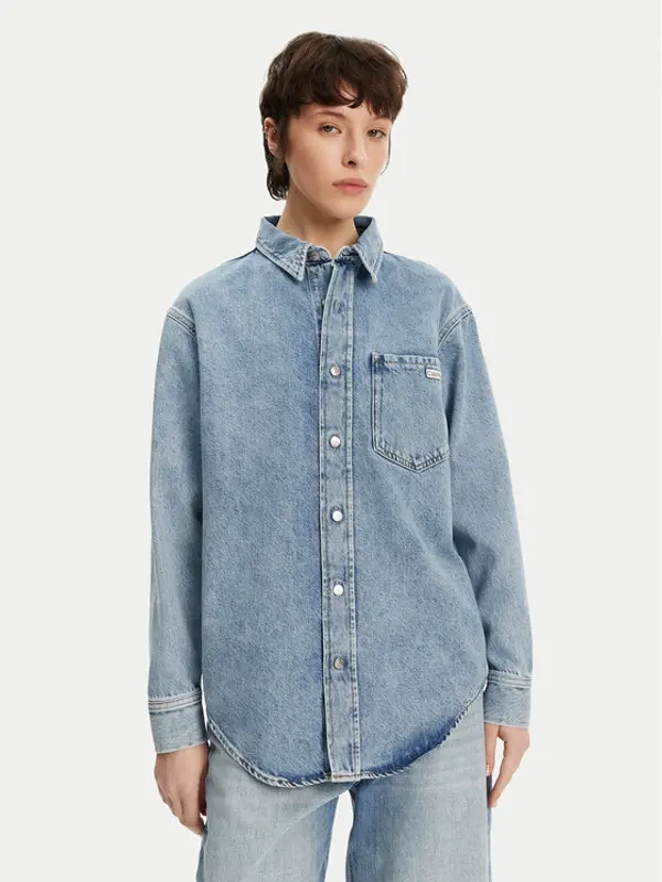 Calvin Klein Jeans Calvin Klein Jeans traper košulja J20J225516 Plava Relaxed Fit