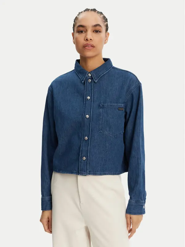 Calvin Klein Jeans Calvin Klein Jeans traper košulja J20J225518 Tamnoplava Relaxed Fit