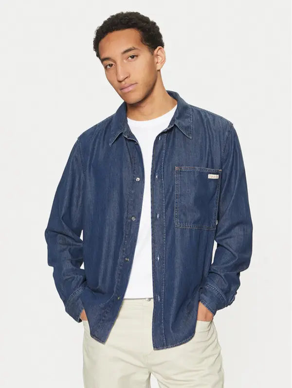 Calvin Klein Jeans Calvin Klein Jeans traper košulja J30J327022 Tamnoplava Regular Fit