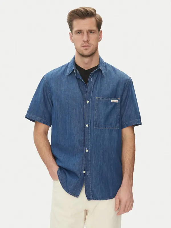 Calvin Klein Jeans Calvin Klein Jeans traper košulja J30J327178 Plava Regular Fit