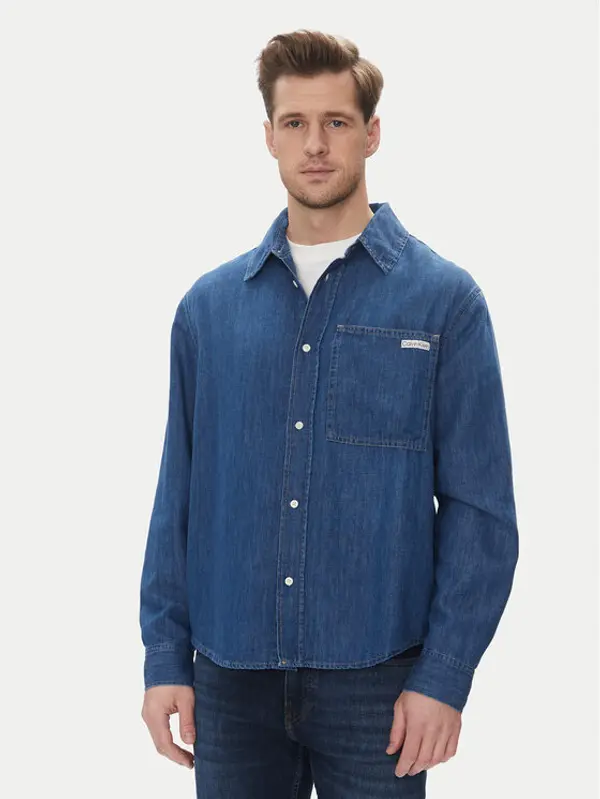 Calvin Klein Jeans Calvin Klein Jeans traper košulja J30J327509 Tamnoplava Regular Fit