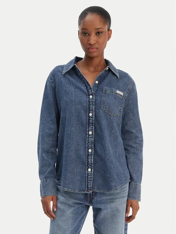 Calvin Klein Jeans Calvin Klein Jeans traper košulja LV047E742G Tamnoplava Regular Fit