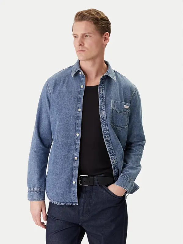 Calvin Klein Jeans Calvin Klein Jeans traper košulja LV04RE708G Plava Regular Fit