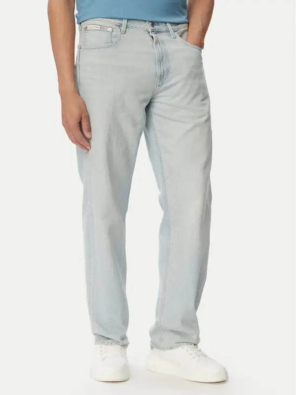 Calvin Klein Jeans Calvin Klein Jeans Traperice 90S LV04RG701G Svijetlo plava Straight Fit