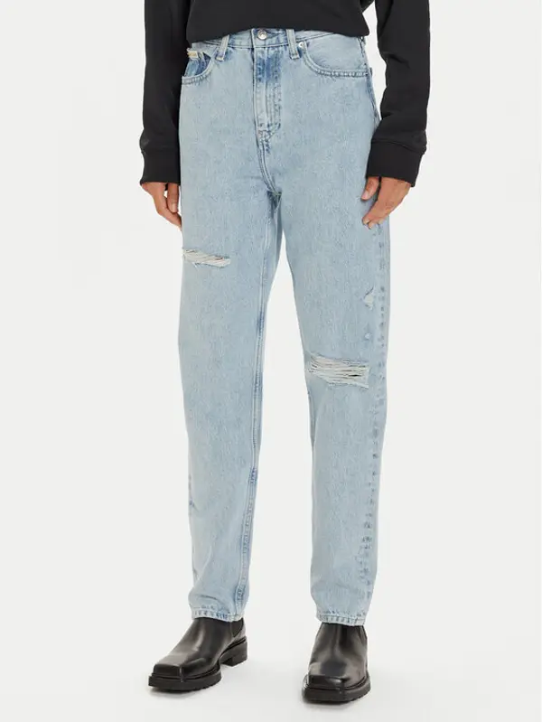 Calvin Klein Jeans Calvin Klein Jeans Traperice Authentic J20J224448 Plava Straight Fit