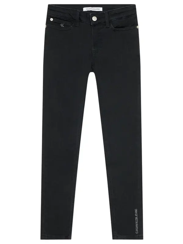Calvin Klein Jeans Calvin Klein Jeans Traperice Clean Black Strech IG0IG01206 Crna Skinny Fit